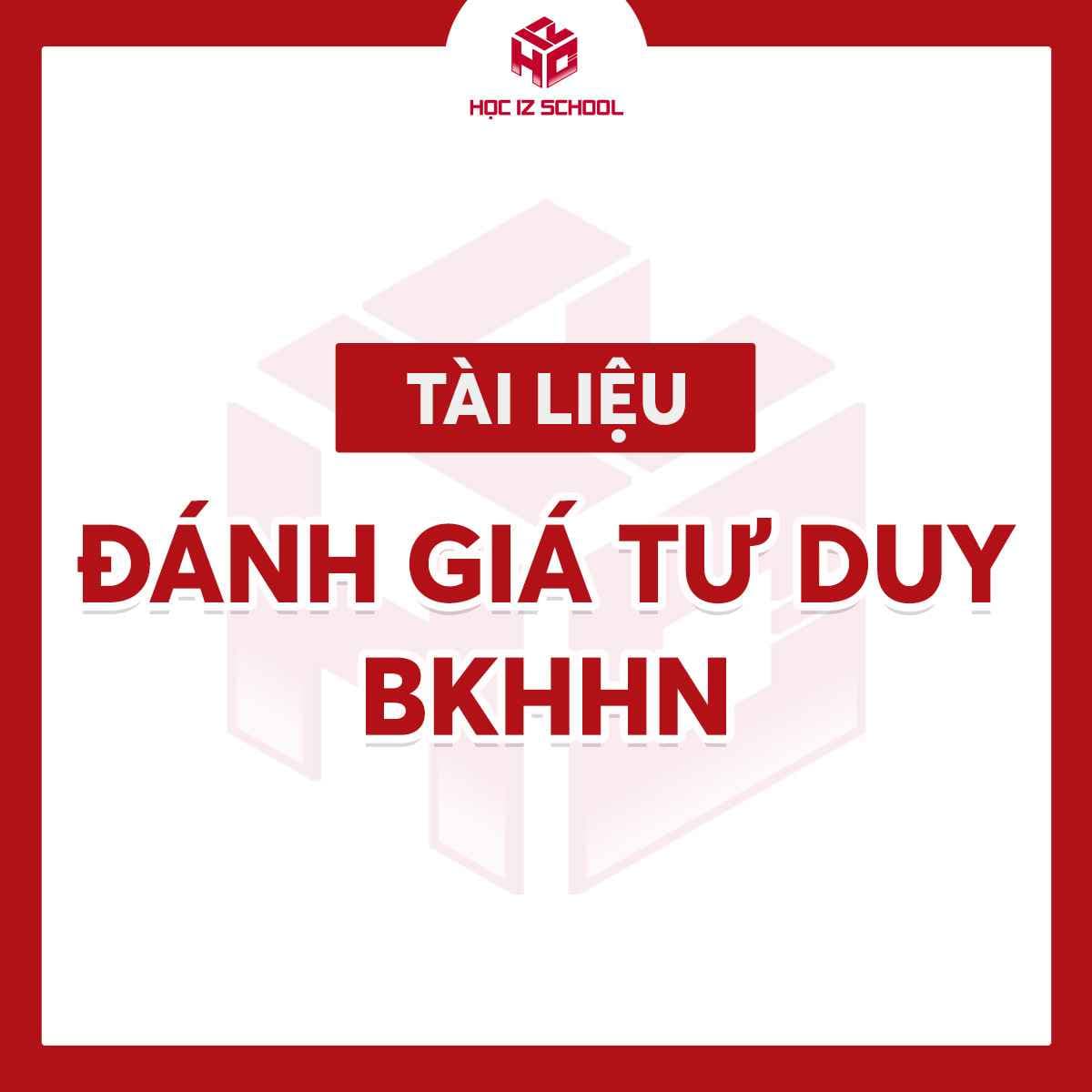 Đề thi thử Đánh giá Tư duy TSA - Đợt 2