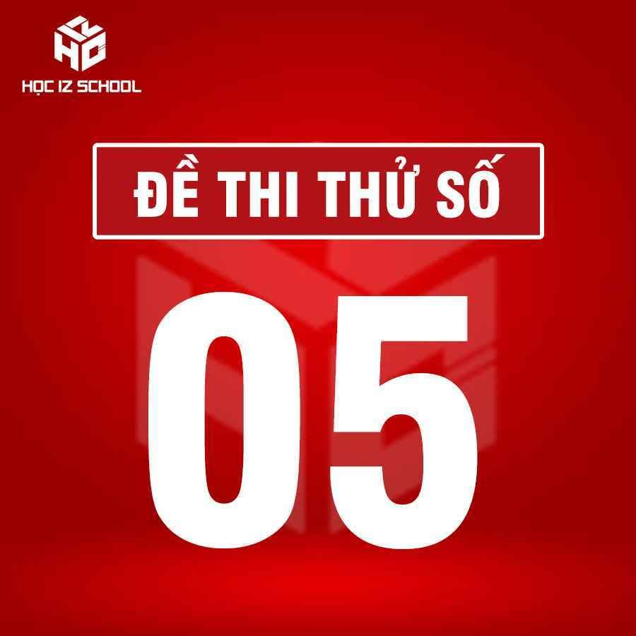 Đề thi thử Đánh giá tư duy Đại học Bách Khoa Hà Nội ( Đề số 5 )